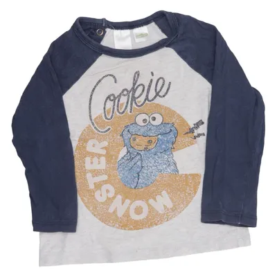 Maillot de baseball (Gris, Bleu) de Sesame Street x H&M Coton