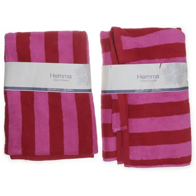 Badehåndklæde (Pink, Rød, Orange) fra Gudrun Sjödén Bomuld