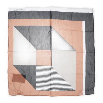 Scarf (Svart, Vit, Brun) från Jacob Cohen Bomull, Silke
