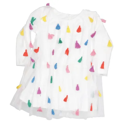 Kjole (Hvid, Flerfarvet) fra Stella McCartney Bomuld, Polyester