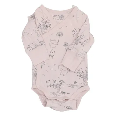 Romper (Roze) van Lindex Newborn Katoen, Elastaan
