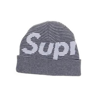 Beanie (White, Black) from Supreme Cotton, Cashmere