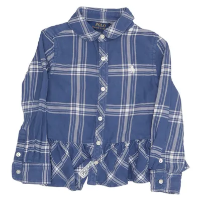 Chemise en flanelle (Bleu, Blanc) de Polo Ralph Lauren Coton