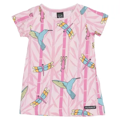 Robe (Rose, Multicolore) de Villervalla Coton biologique