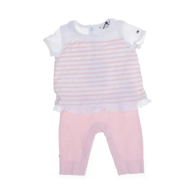 Rompertjes (Wit, Roze) van Tommy Hilfiger Katoen, Elastaan