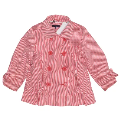 Pea coat (Red, White) from Tommy Hilfiger Cotton, Polyester