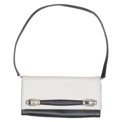 Schoudertas (Zwart, Beige) van Cavalli Class Leer, Polyester