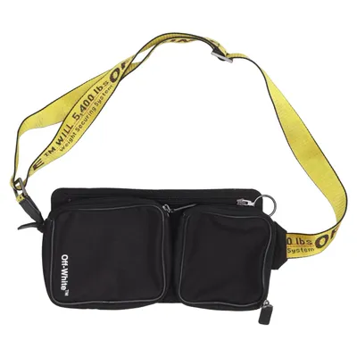 Heuptasje (Zwart, Geel) van Off-White Leer, Polyamide, Polyester