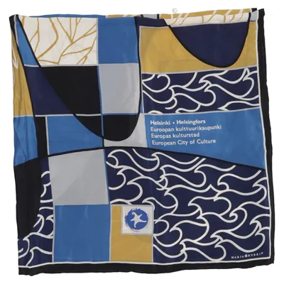 Cache-col (Bleu, Noir, Jaune) de Marja Kurki
