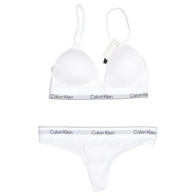 Ondergoed set (Wit) van Calvin Klein Katoen, Elastaan, Modal