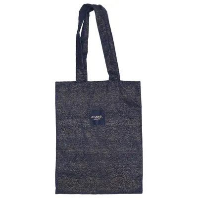 Canvas tas (Blauw, Goud) van Chanel Beauté