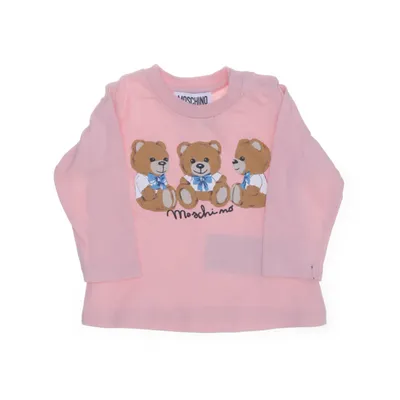 Long sleeve T-shirt (Pink) from Moschino Baby Cotton