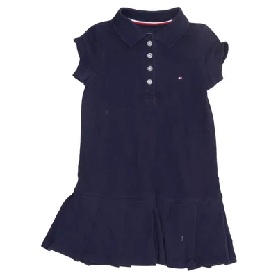 Robe polo (Bleu) de Tommy Hilfiger Coton, Polyester