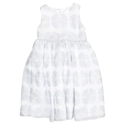 Robe de fille de fleur (Blanc, Bleu) de American Princess