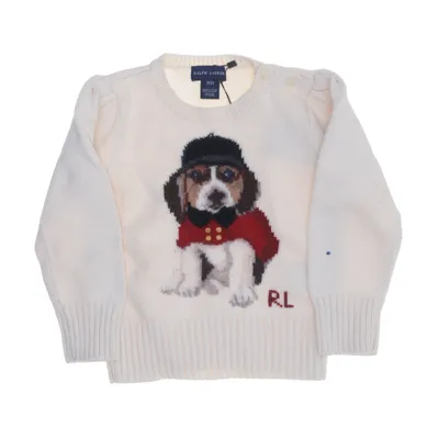 Sweater (Hvid) fra Ralph Lauren Bomuld, Uld