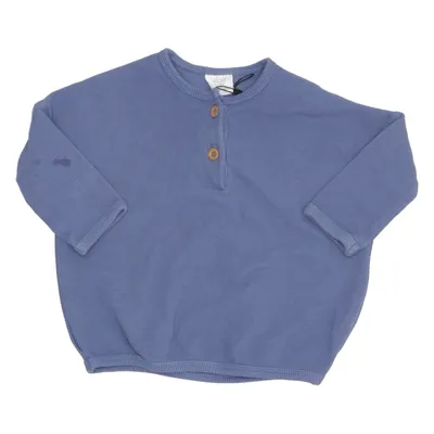 T-shirt manches longues (Bleu) de Next Baby Coton, Élasthane