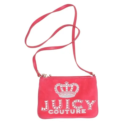 Skuldertaske (Pink, Sølv) fra Juicy Couture Bomuld, Polyester, Polyurethan