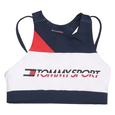 Sports bra (White, Multicolored) from Tommy Sport Elastane, Polyester