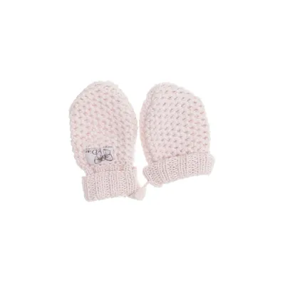 Mittens (Pink) from Baby Dior Alpaca wool, Cotton
