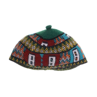 Kippa (Handarbeit Unikat naturfasern Kappe)