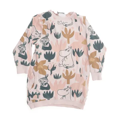 Body (Rosa, Flerfärgad) från Moomin by Martinex Elastan, Ekologisk bomull