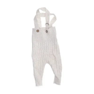 Hängselbyxor (Beige) från Newbie by KappAhl Bomull, Ull