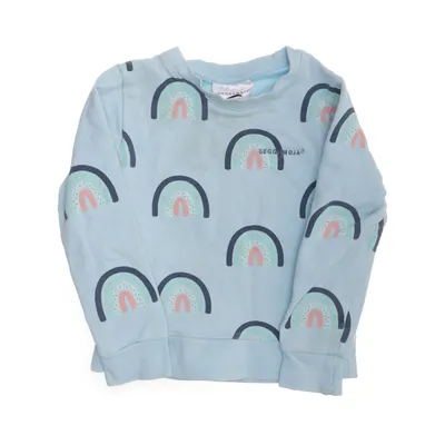 Tröja (Blå, Flerfärgad) från Geggamoja Elastan, Ekologisk bomull