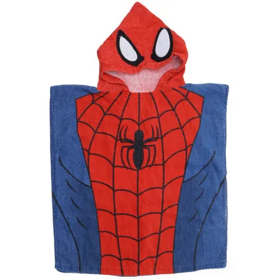 Badponcho (Blauw, Meerkleurig) van Marvel Spiderman