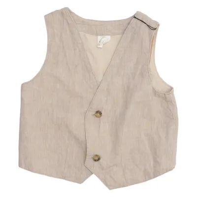 Gilet de costume (Beige) de H&M Coton, Lin