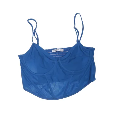 Bustier (Blue) from Stradivarius Elastane, Polyester