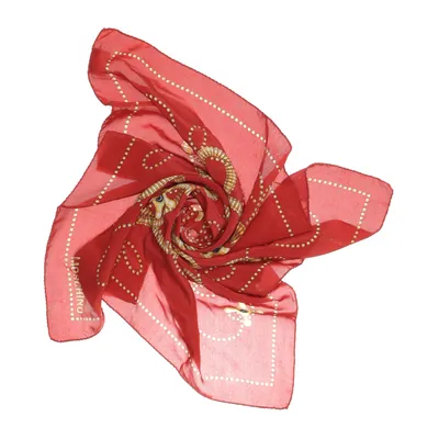 Scarf (Röd, Flerfärgad) från Moschino Silke