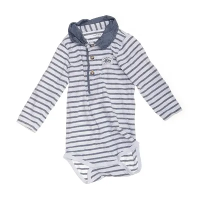 Body (Blå, Vit) från Name It Minimize Elastan, Ekologisk bomull