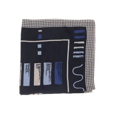 Näsduk (Svart, Blå)