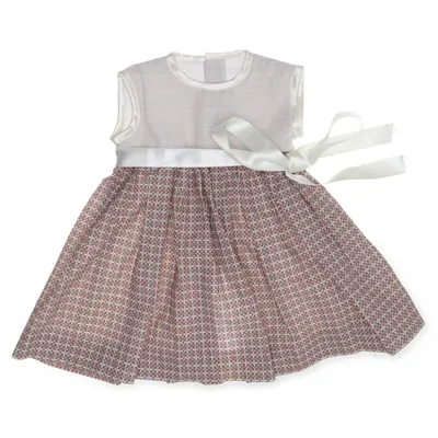 Dress (Beige, Multicolored) from JEANTEX Cotton, Polyester