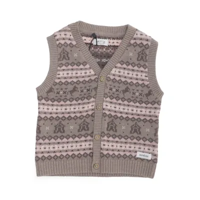 Väst (Brun, Rosa, Vit) från Newbie by KappAhl Bomull