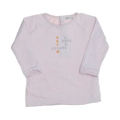 Langærmet t-shirt (Pink) fra Imps & Elfs Elastan, Økologisk bomuld