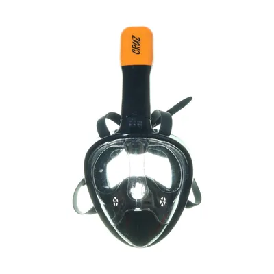 Diving mask (Black, Orange) from Cruz