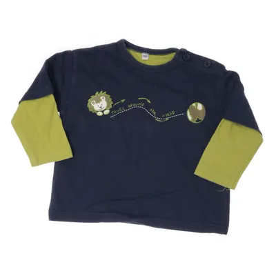 Langarmshirt (Blau, Grün) Baumwolle