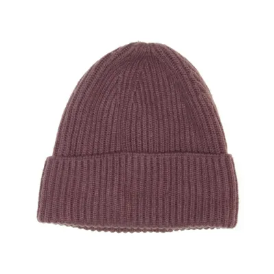 Beanie (Purple) from H&M Polyamide, Viscose, Elastane, Polyester, Acrylic