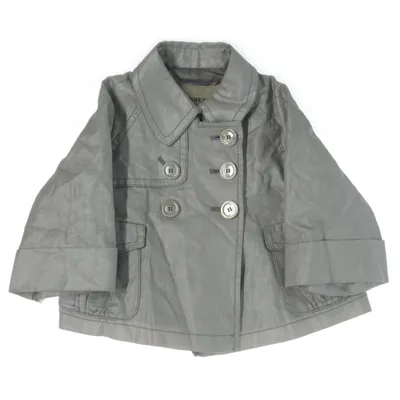 Trenchcoat (Silverfärgad) från Burberry Polyuretan, Bomull