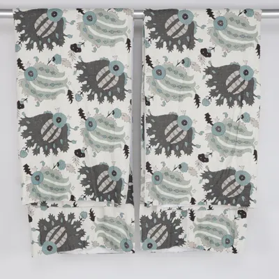 Blackout curtain (White, Multicolored)