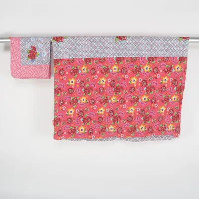 Bäddset (Blå, Rosa, Vit, Flerfärgad) från Damai Bomull