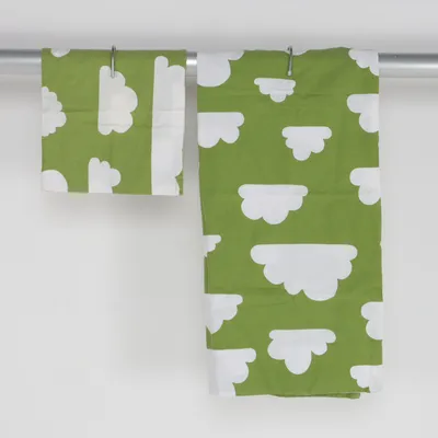 Bed set (Green, White) from F:RG Form Cotton