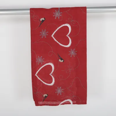 Gardinkappa (Röd, Vit) från Trygg Textil