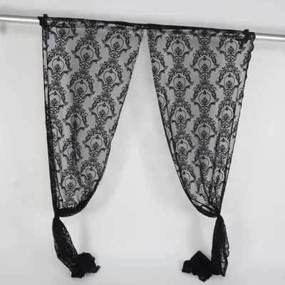 Loop curtain (Black) Polyester