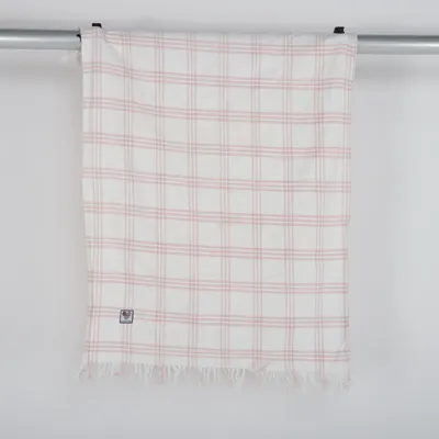 Filt (Vit, Rosa) från Lexington Baby Bomull