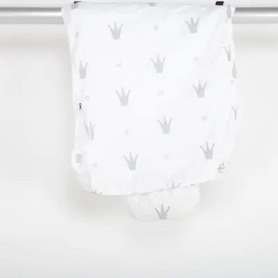 Påslakan (Vit, Grå) från NG Baby