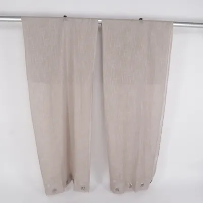 Öljettgardin (Beige) Polyester