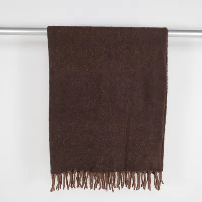 Tæpppe (Brun) fra Boozt Mohair, Uld