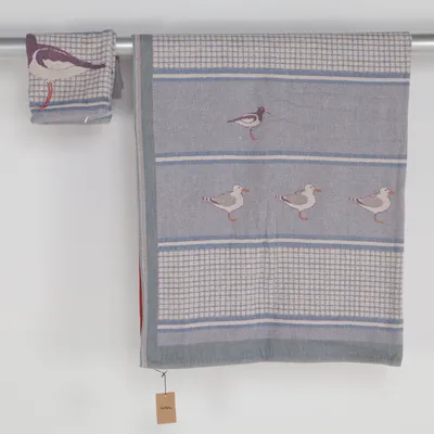Plaid (Bleu, Rouge, Multicolore, Gris, Beige) de Ekelund Coton